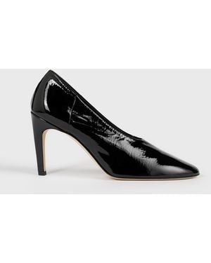 TOTEME Slip Naplack Court Shoes - Black