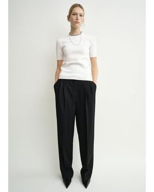 TOTEME Double-Pleat Tailored Pants - White