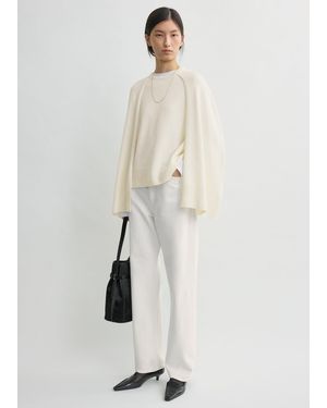 TOTEME Crew Cape Knit - White