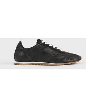 TOTEME Flex Nappa Sneakers - Black