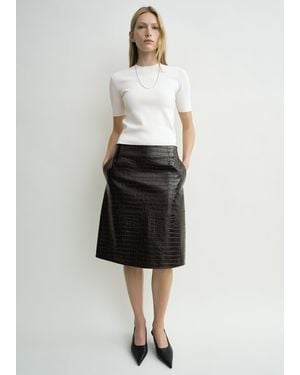 TOTEME Compact Knit Tee - White