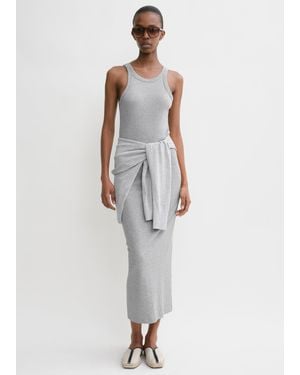 TOTEME Curved Rib Tank Dress - White