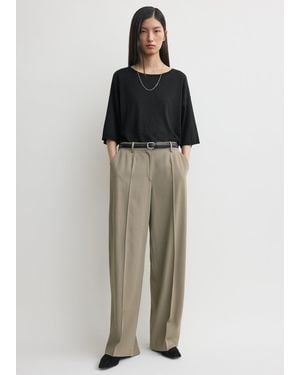 TOTEME Wide Fluid Pants - Gray
