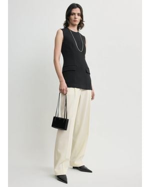 TOTEME Sleeveless Pocket Top - White