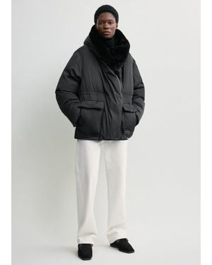 TOTEME Cinched Puffer Jacket - Black