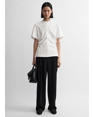 TOTEME Slouch Waist Jersey Top - White