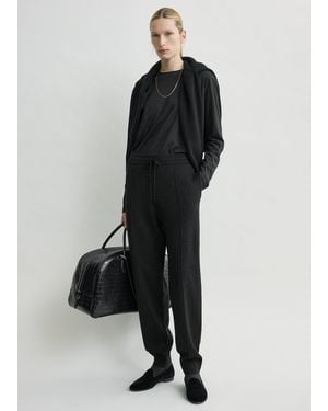 TOTEME Pintucked Joggers Charcoal - Black