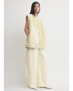 TOTEME Plush Shearling Vest - Natural
