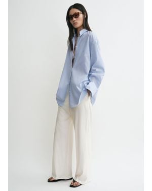 TOTEME Oversized Summer Shirt - Blue