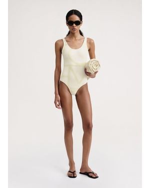 TOTEME Monogram Swimsuit Sand - Natural