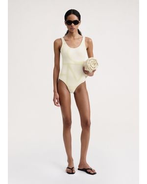 TOTEME Monogram Swimsuit Sand - Natural