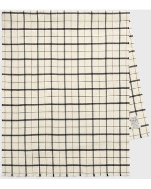 TOTEME Windowpane Scarf - White