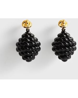 TOTEME Rope Drop Earrings - Black