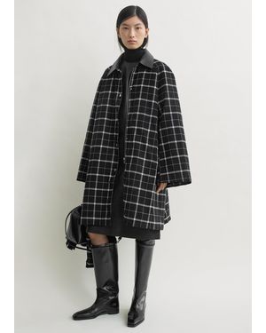 TOTEME Windowpane Country Coat - Black