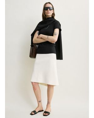 TOTEME Dipped Knit Skirt - Natural