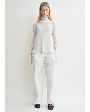 TOTEME Twisted Seam Trousers - White