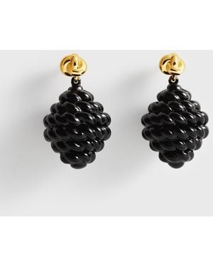 TOTEME Rope Drop Earrings - Black