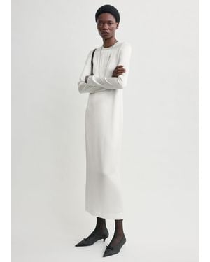 TOTEME Long Satin Dress - White