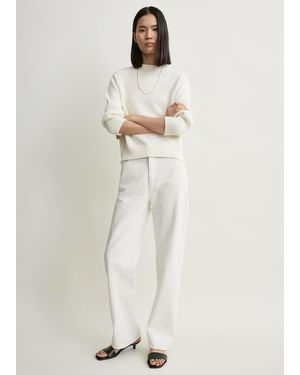 TOTEME Oversized Crew Knit - White