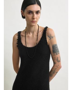 TOTEME Mohair Knit Tank - Black