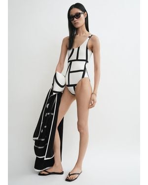 TOTEME Monogram Swimsuit - White