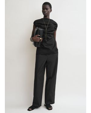 TOTEME Gathered Top - Black