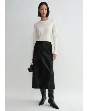 TOTEME Pony Hair Skirt - White
