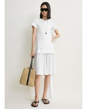 TOTEME Tie-Waist Jersey Shorts - White