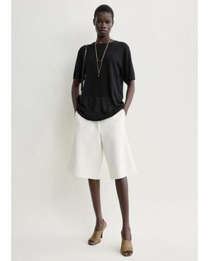 TOTEME Knit Shorts - White