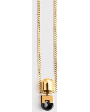 TOTEME Long Jasper Necklace/Off - White