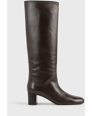 TOTEME Downtown Nappa Knee-High Boots - Brown