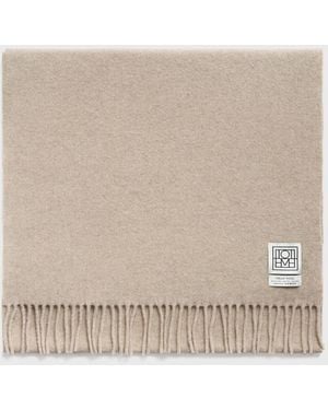 TOTEME Classic Wool Scarf Light Mélange - Natural