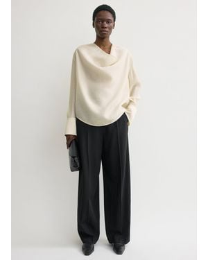 TOTEME Cowl Blouse - White