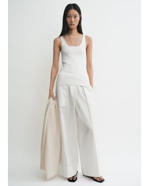 TOTEME Compact Knit Tank - White