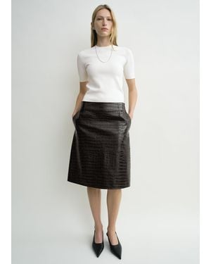 TOTEME Compact Knit Tee - White