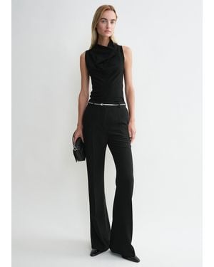 TOTEME Flared Evening Pants - Black
