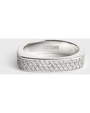 TOTEME Signature Pavé Ring - White