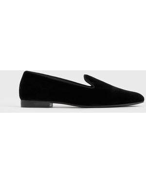 TOTEME Velvet Loafers - White