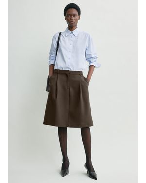 TOTEME Tailored Pleat Skirt - Multicolour