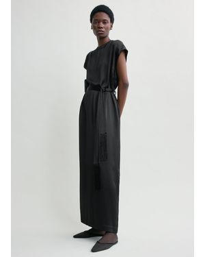 TOTEME Crew Satin Dress - Black