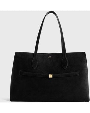 【TOTEME】ベルト付きスエードトートバッグ【関税送料込】 Belted tote – TOTEME