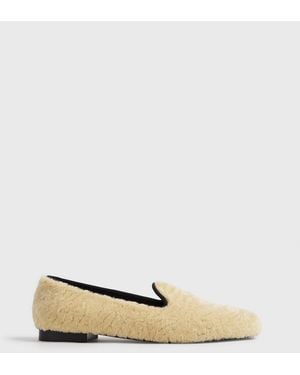 TOTEME Shearling Loafers - White
