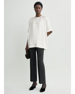 TOTEME Satin Tee - White