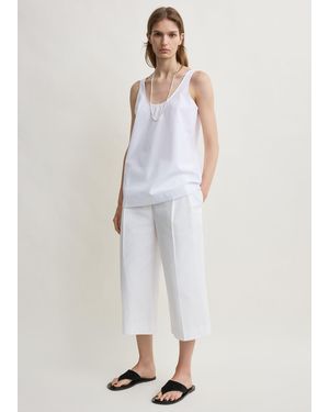 TOTEME Cropped Pants - White