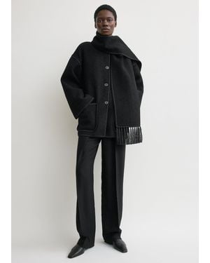TOTEME Embroidered Scarf Jacket - Black
