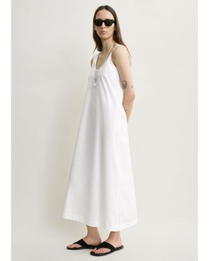 TOTEME Scoop Poplin Dress - White