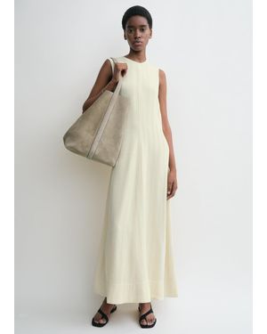 TOTEME Woven Stripe Dress - Natural