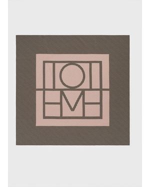 TOTEME Centered Monogram Silk Scarf - Multicolor