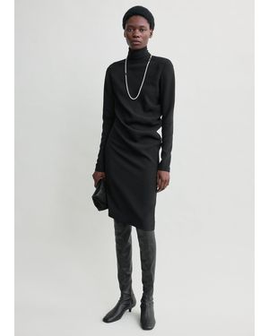 TOTEME Twist Dress - Black