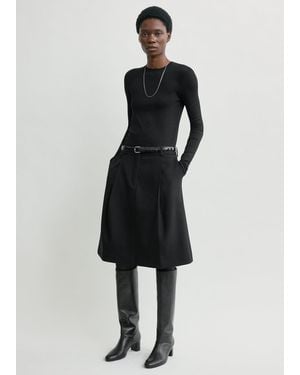 TOTEME Tailored Pleat Skirt - Black